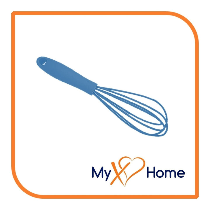 7" Blue Silicone Whisk by MyXOHome (1 2 4 or 6 Whisks) Image 8