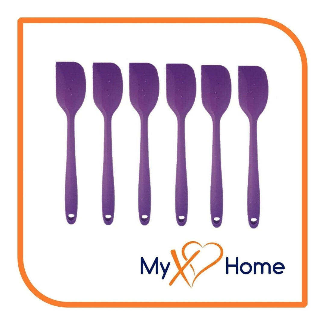 8" Purple Silicone Spatula by MyXOHome (1 2 4 or 6 Spatulas) Image 4