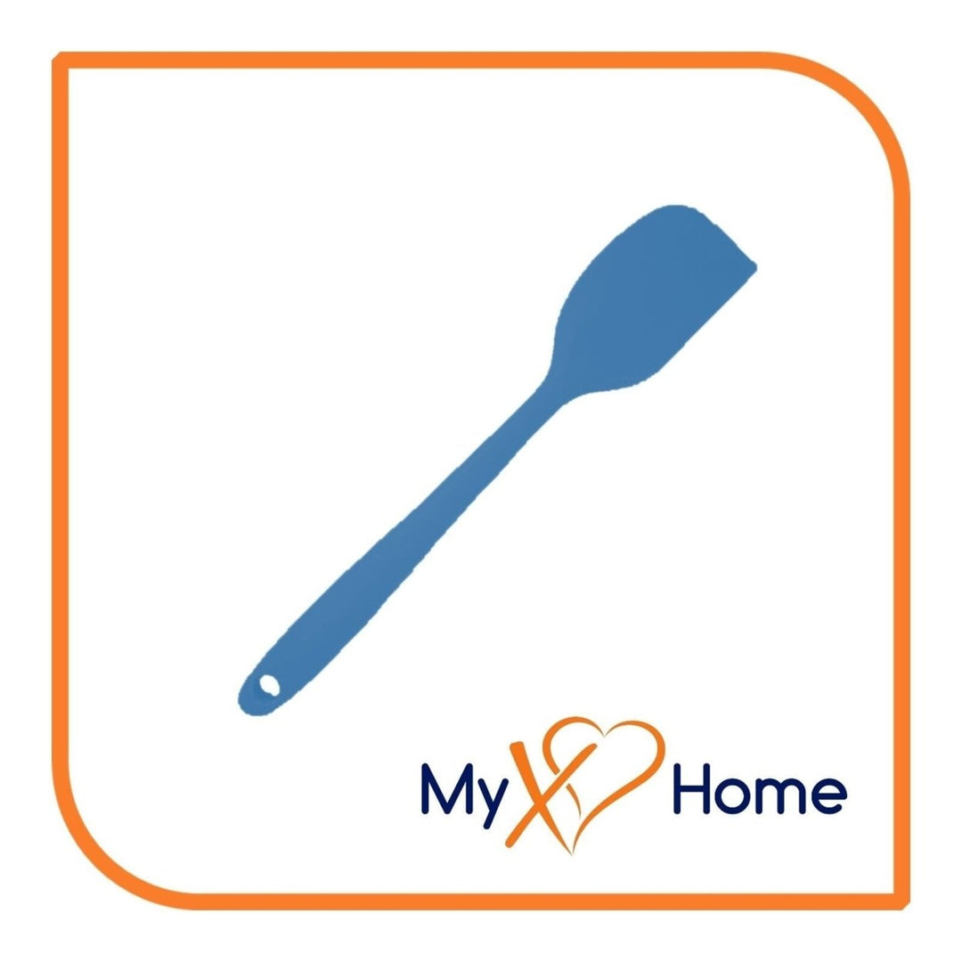 8" Blue Silicone Spatula by MyXOHome (1 2 4 or 6 Spatulas) Image 2