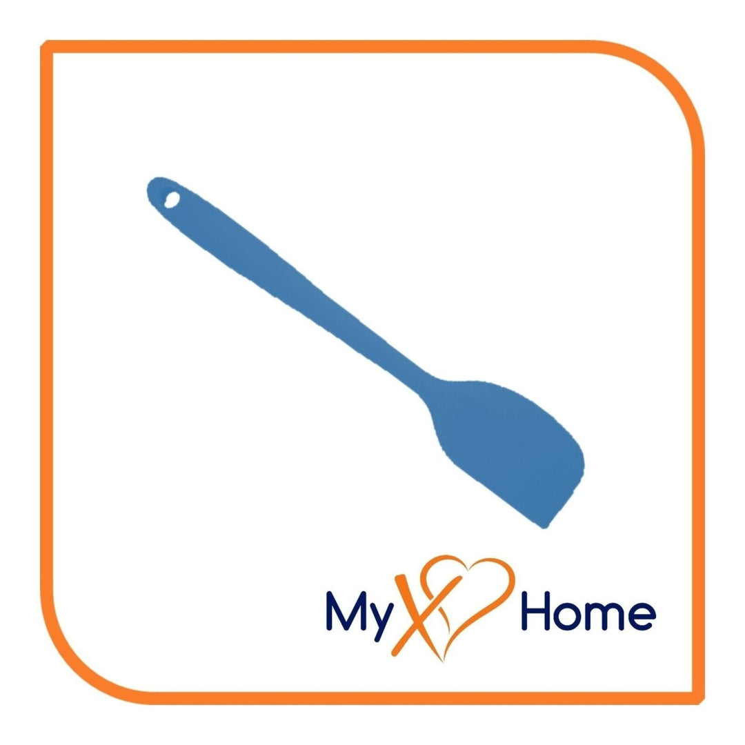 8" Blue Silicone Spatula by MyXOHome (1 2 4 or 6 Spatulas) Image 8