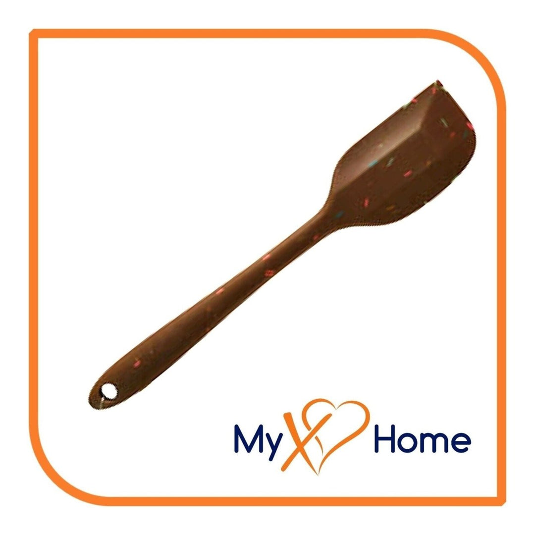 9-1/2" Chocolate Sprinkles Silicone Spatula by MyXOHome (1 2 4 or 6 Spatulas) Image 1