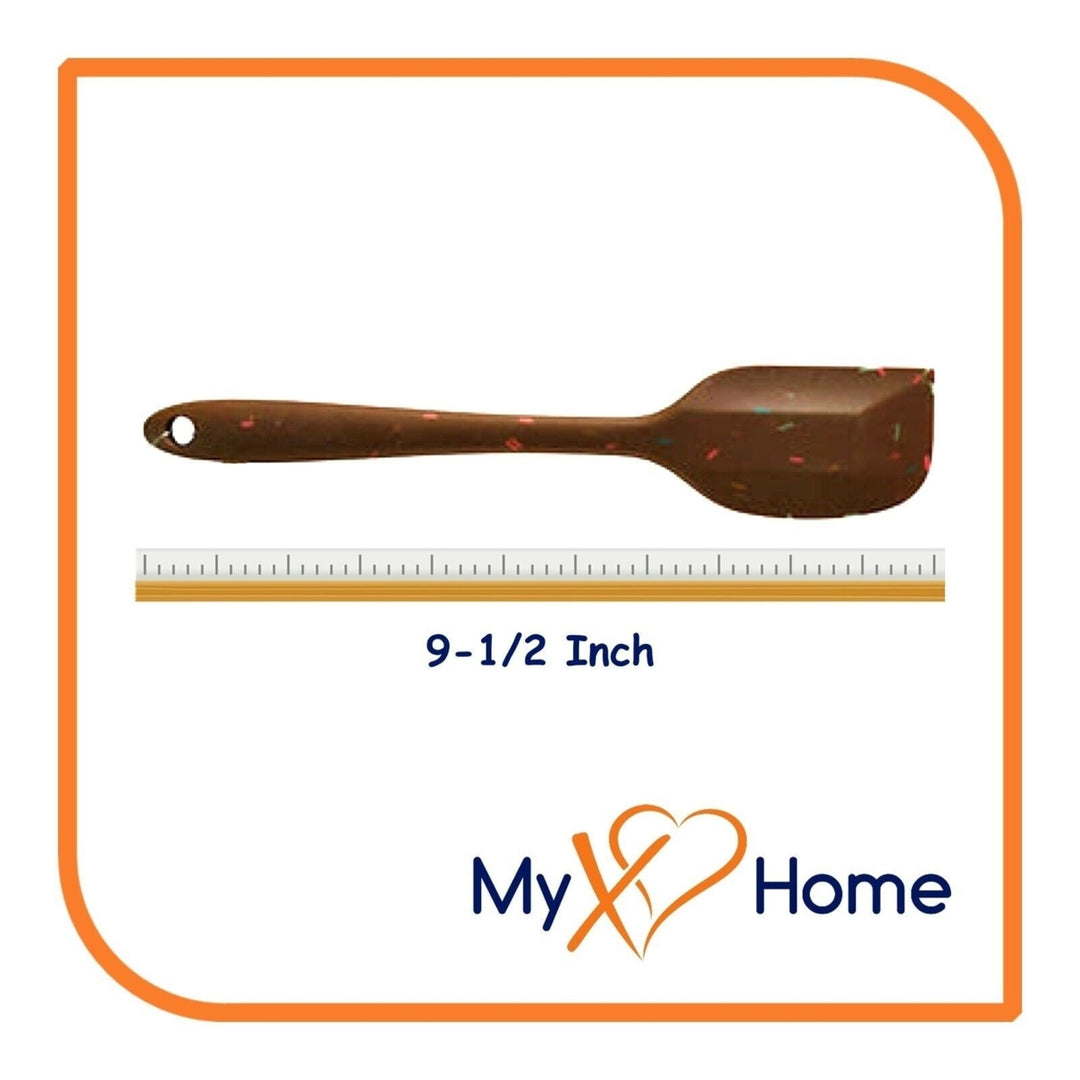 9-1/2" Chocolate Sprinkles Silicone Spatula by MyXOHome (124 or 6 Spatulas) Image 8