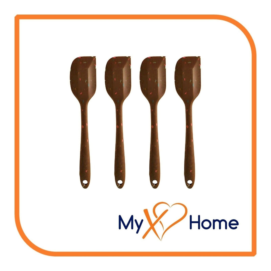 9-1/2" Chocolate Sprinkles Silicone Spatula by MyXOHome (124 or 6 Spatulas) Image 12
