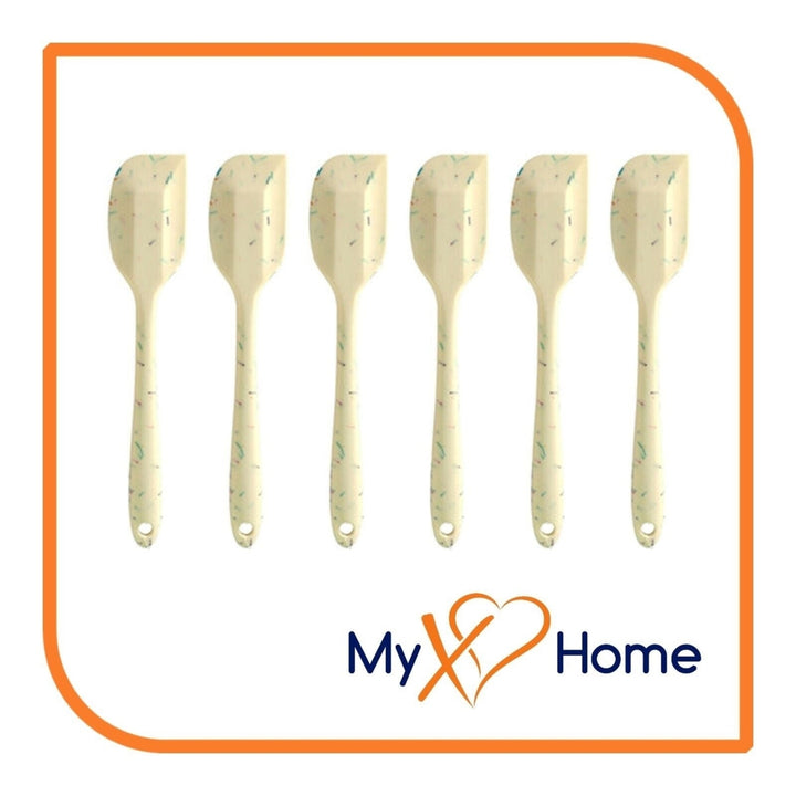 8" Vanilla Sprinkles Silicone Spatula by MyXOHome (1 2 4 or 6 Spatulas) Image 1