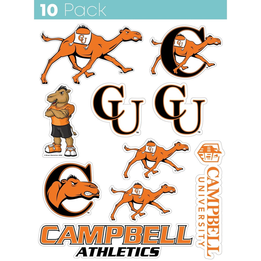 Campbell University Fighting Camels 10 Pack Collegiate Vinyl Decal Sticker Image 1