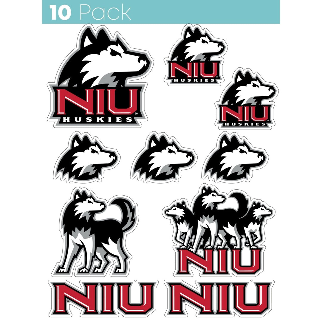 Northern Illinois Huskies 10 Pack Collegiate Vinyl Decal Sticker Image 1