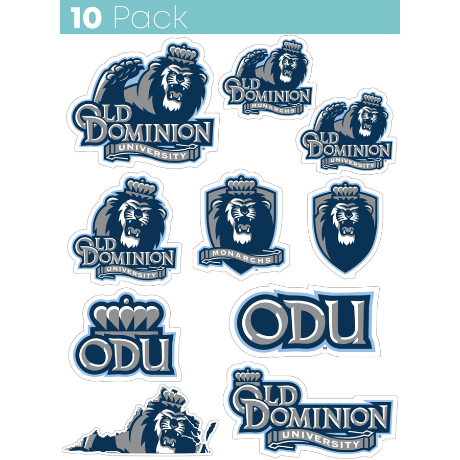 Old Dominion Monarchs 10-Pack 4 inches in size on one of its sides NCAA Durable School Spirit Vinyl Decal Sticker Image 1