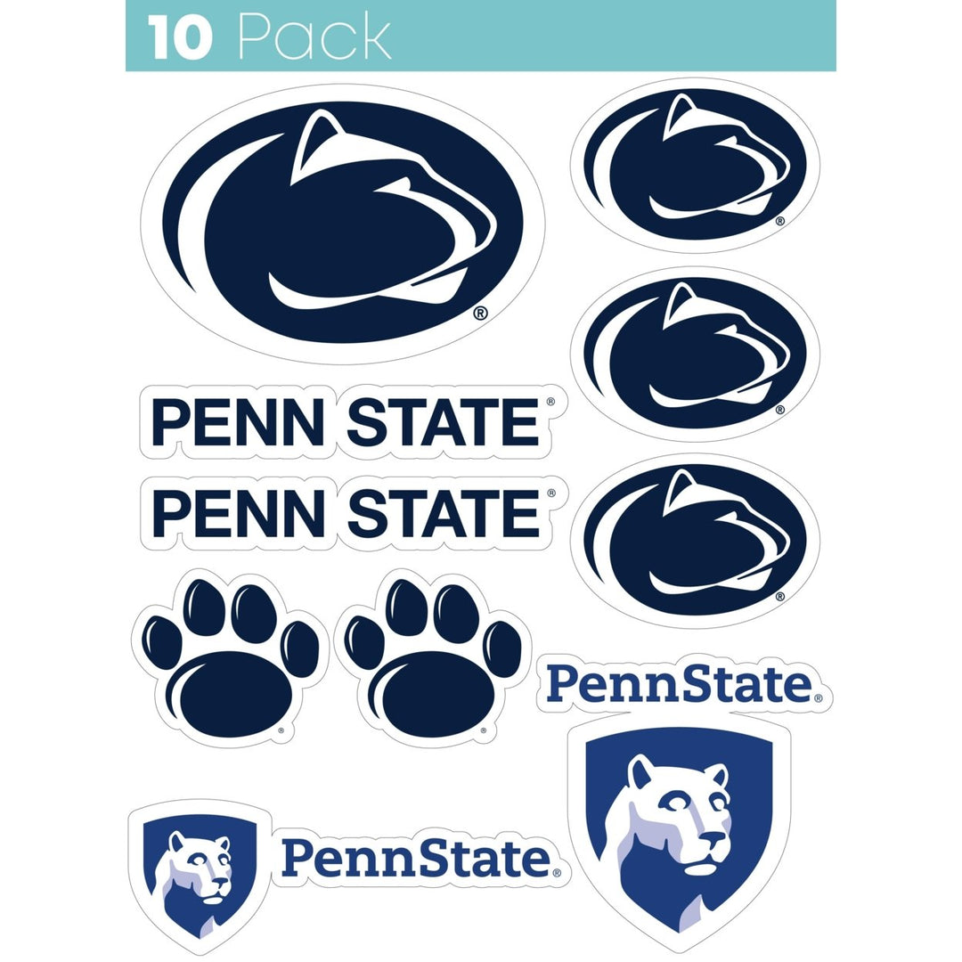 Penn State Nittany Lions 10 Pack Collegiate Vinyl Decal Sticker Image 1