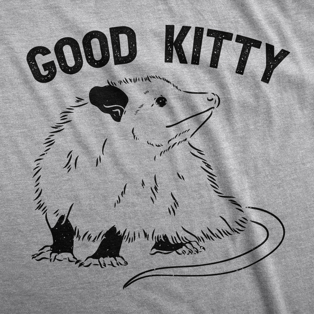 Womens Good Kitty T Shirt Funny Cute Opossum Kitten Joke Tee For Ladies Image 2