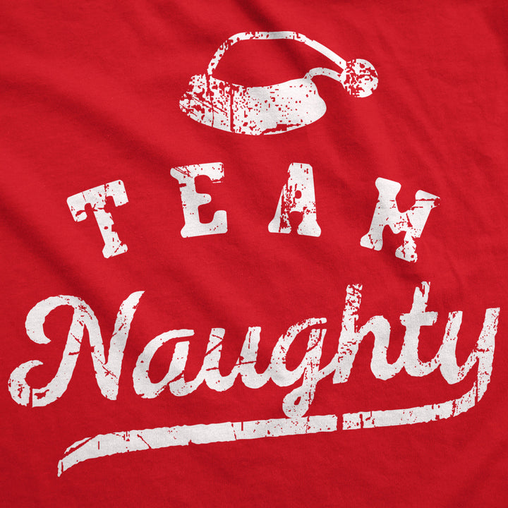 Team Naughty Unisex Hoodie Funny Xmas Party Santas Bad Group List Hooded Sweatshirt Image 2