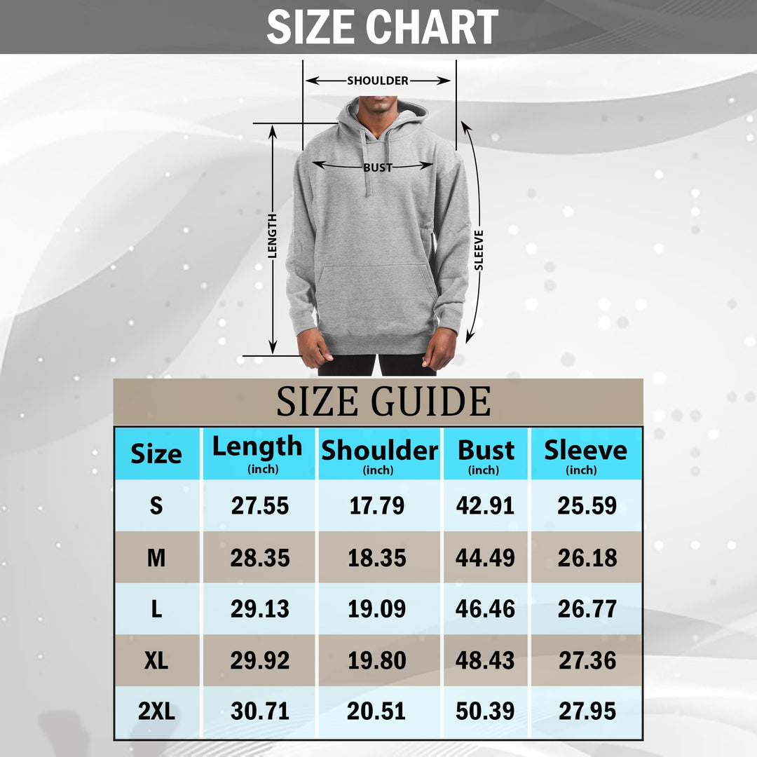 Mens Fleece Pullover Hoodie Cotton Blend Lightweight Big Tall Sizes Pocket Image 11