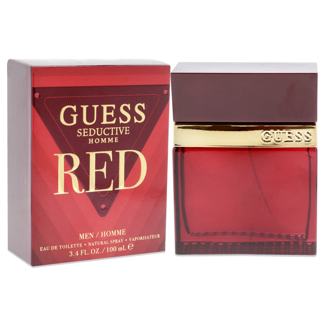 Guess Seductive Homme Red EDT 3.4 fl oz Mens Fragrance Vanilla Fig Notes Image 1