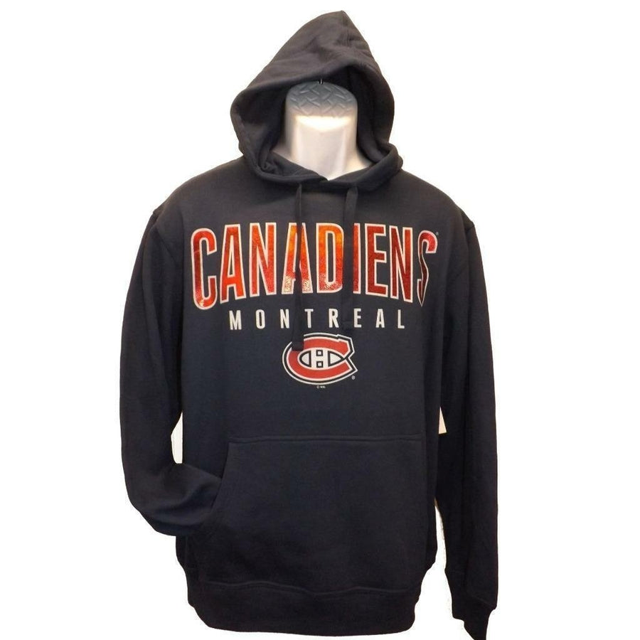 New Montreal Canadiens Mens Size L Large Navy G-III Hoodie Image 1