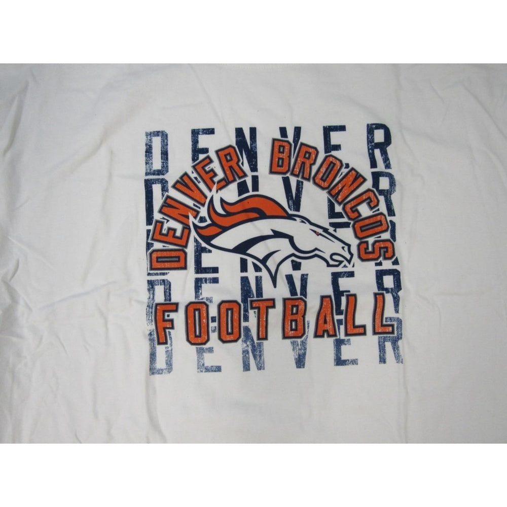 Denver Broncos Mens Size 3XL 3XLarge White Long Sleeve Shirt Image 2