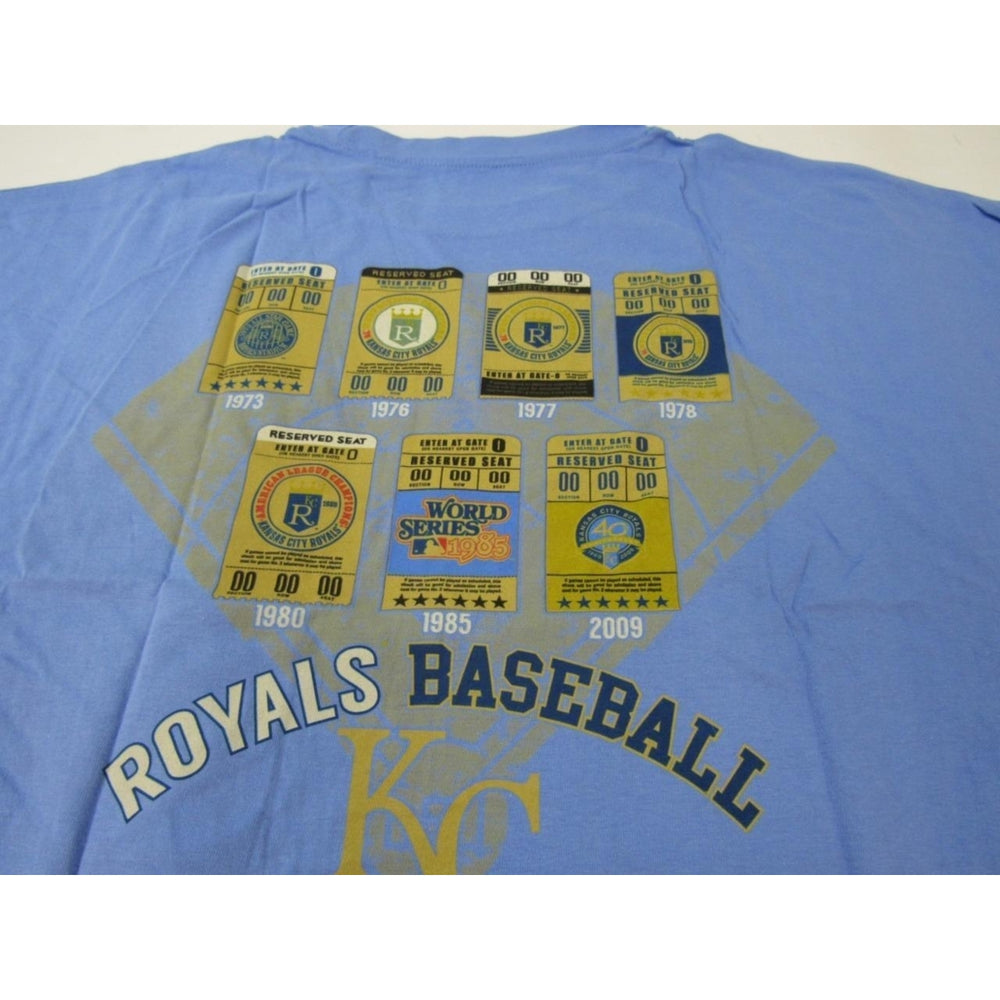 Kansas City Royals Mens Size 3XL Blue Majestic Cooperstown Shirt Image 2