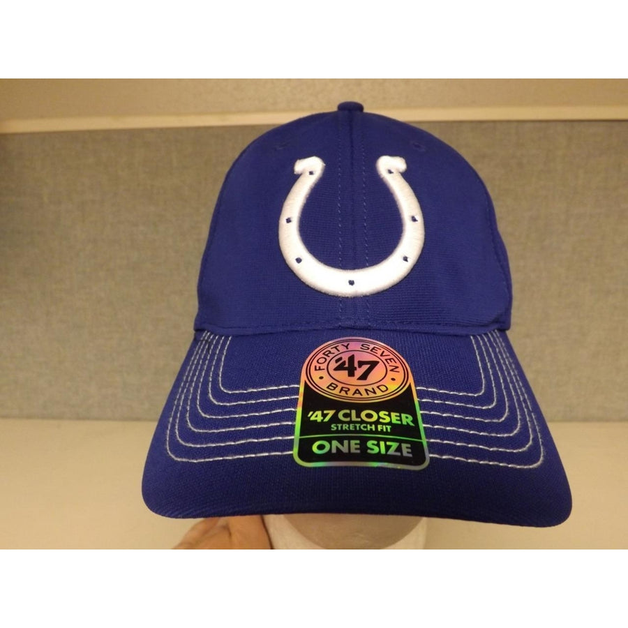 Indianapolis Colts Mens Adult Size OSFA 47 Brand Stretch-Fit Cap Hat 28 Image 1