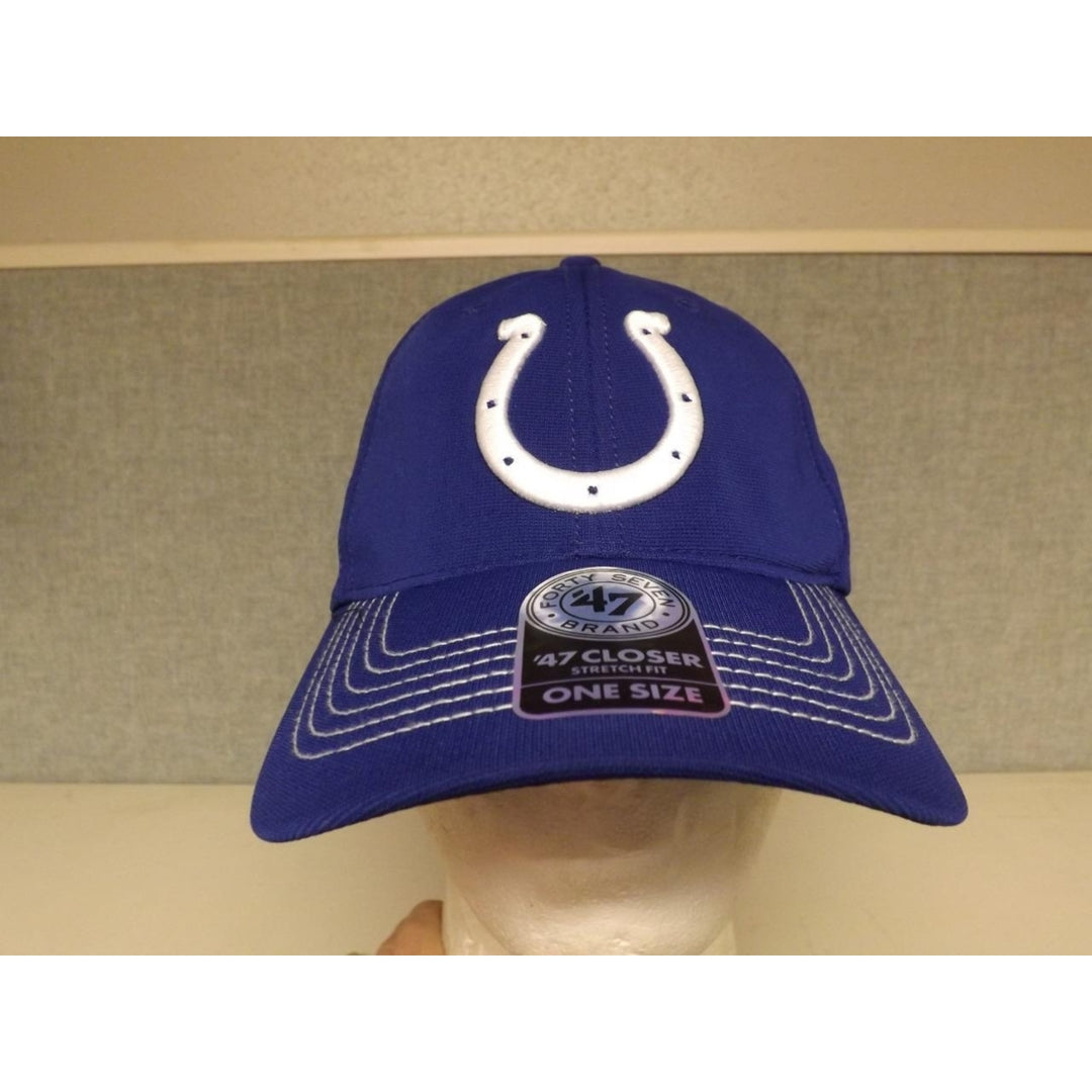 Indianapolis Colts Mens Adult Size OSFA 47 Brand Stretch-Fit Cap Hat 28 Image 2