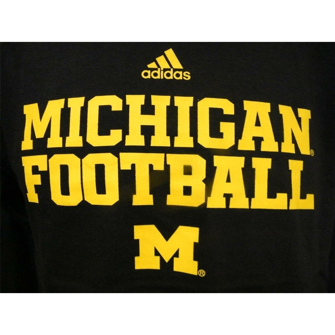 NEW Michigan Wolverines Football Youth Size M Medium (10-12) Adidas Shirt Image 3