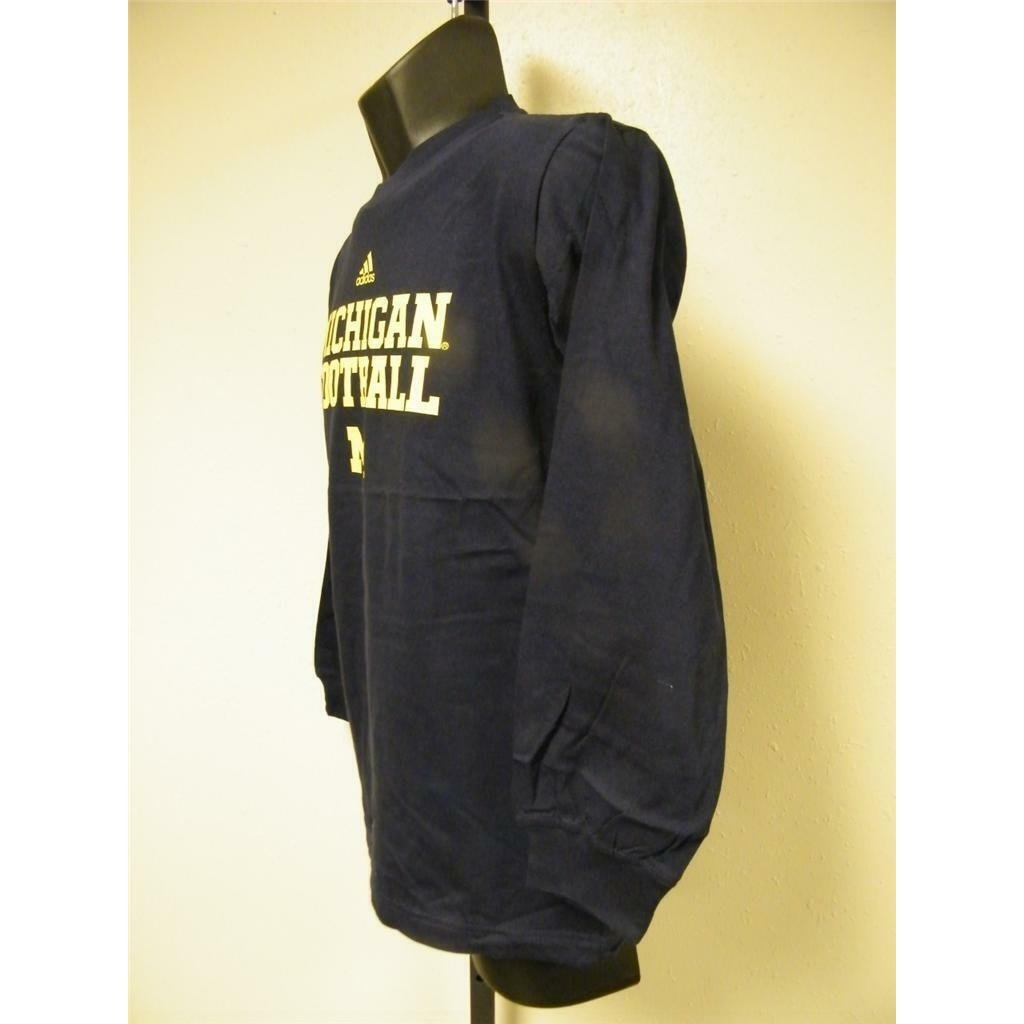 NEW Michigan Wolverines Football Youth Size M Medium (10-12) Adidas Shirt Image 4