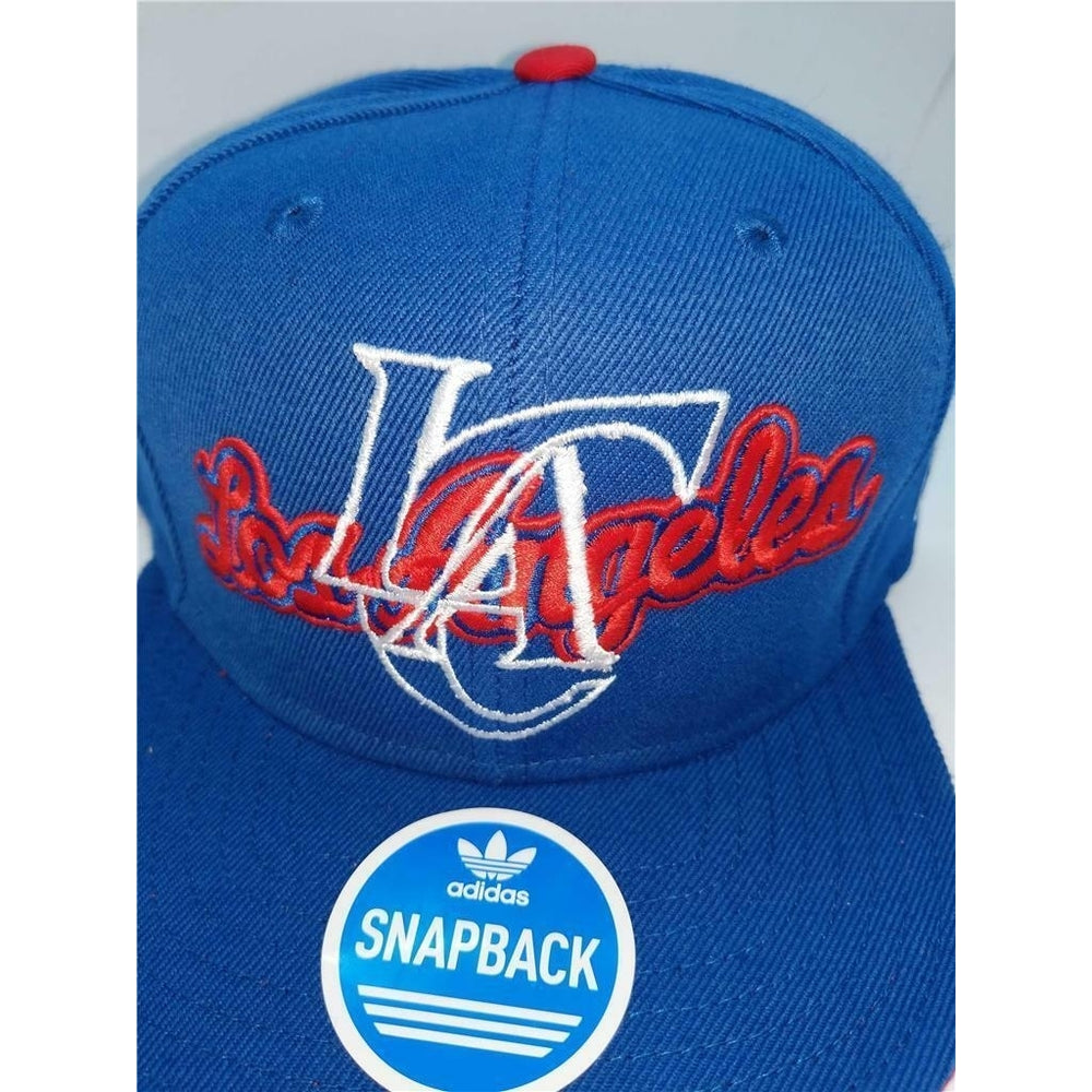 Los Angeles Clippers Mens Adidas OSFA Flatbrim Snapack Cap Hat 24 Image 2