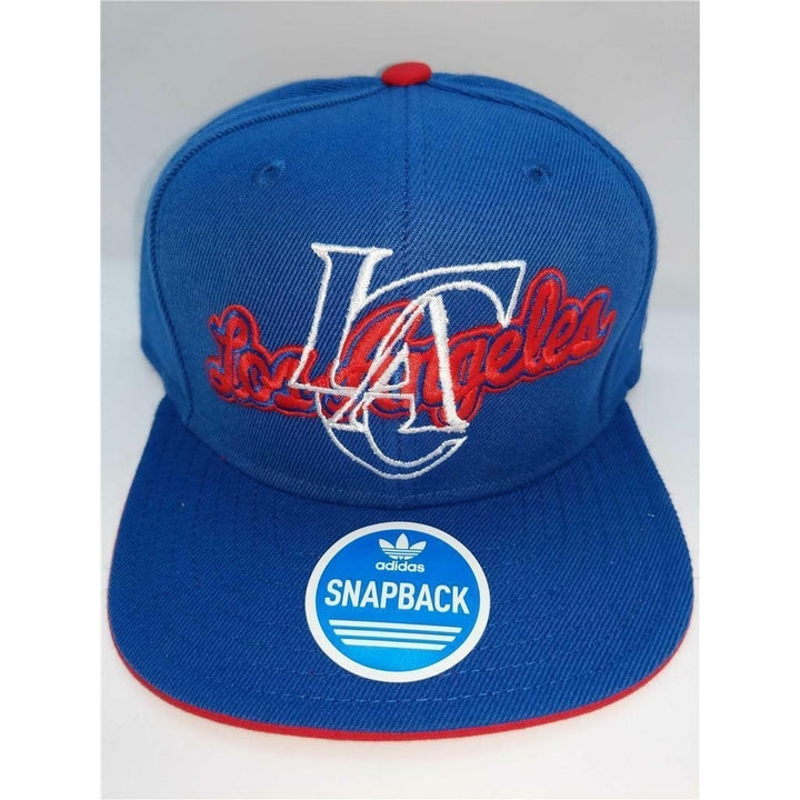 Los Angeles Clippers Mens Adidas OSFA Flatbrim Snapack Cap Hat 24 Image 4