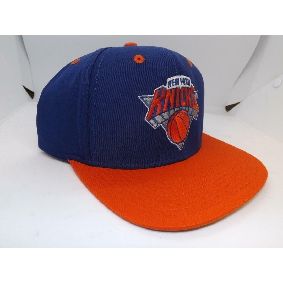 York Knicks Mens Adidas Size OSFA Flatbrim Snapack Hat Image 6