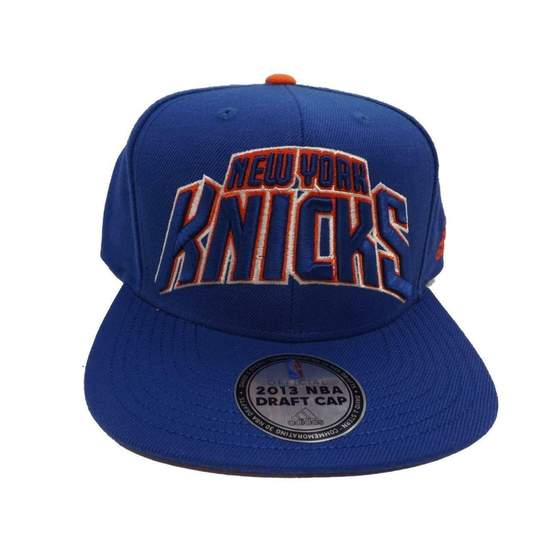 2013 NBA Draft Day York Knicks Mens Adidas OSFA Flatbrim Snapack Hat 28 Image 1