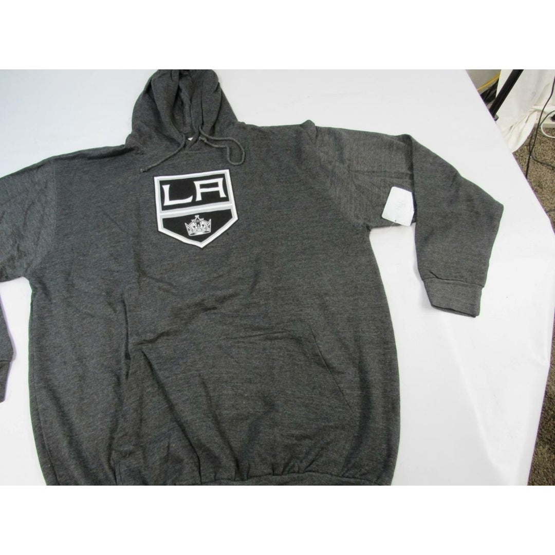 Los Angeles LA Kings Mens Size 2XL-Tall Gray Hoodie and Black Shirt Combo Image 4