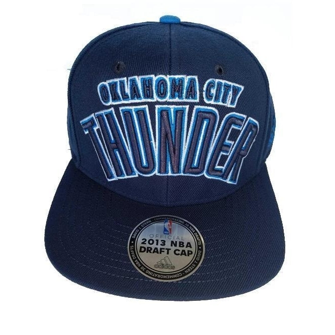 New OKC Oklahoma City Thunder 2013 NBA Draft Cap Mens Flatbrim Snapback Hat $28 Image 1