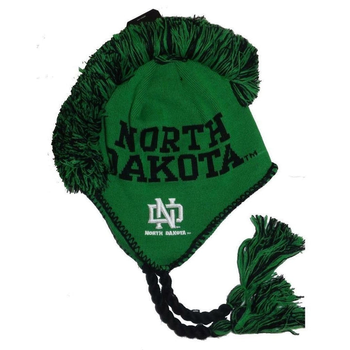 North Dakota Fighting Hawks Youth Size 8-20 OSFA Adidas Mohawk Beanie Image 1