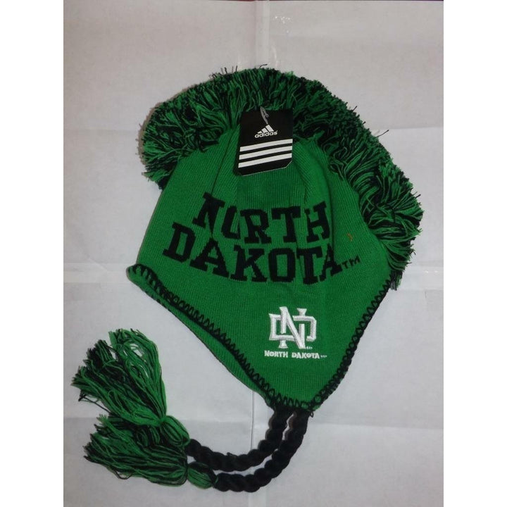 North Dakota Fighting Hawks Youth Size 8-20 OSFA Adidas Mohawk Beanie Image 3