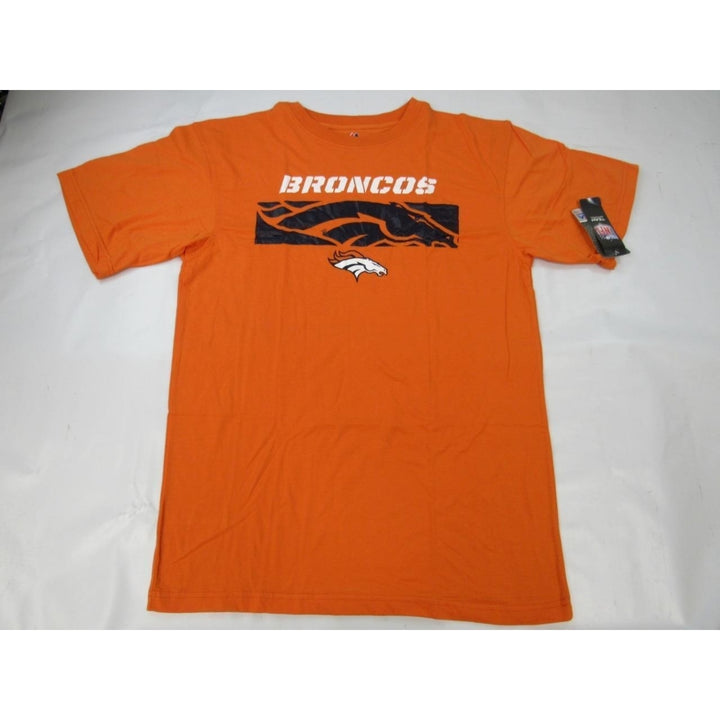 Denver Broncos Mens Size Medium M-Tall Orange Majestic Shirt Image 4