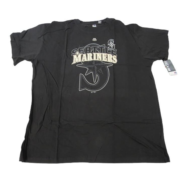 Seattle Mariners Mens Size 3XL Majestic Black Shirt Image 1