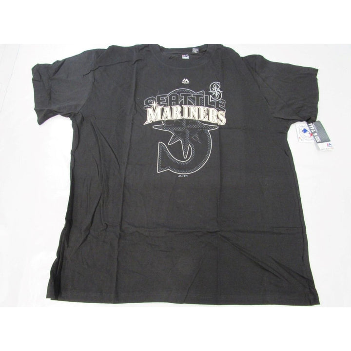 Seattle Mariners Mens Size 3XL Majestic Black Shirt Image 4