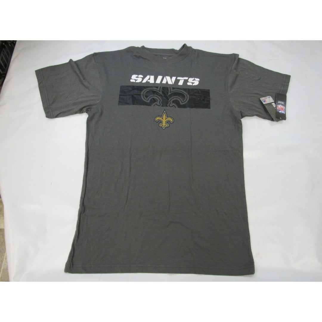 Orleans Saints Mens Size M-Tall Gray Majestic Shirt Image 4