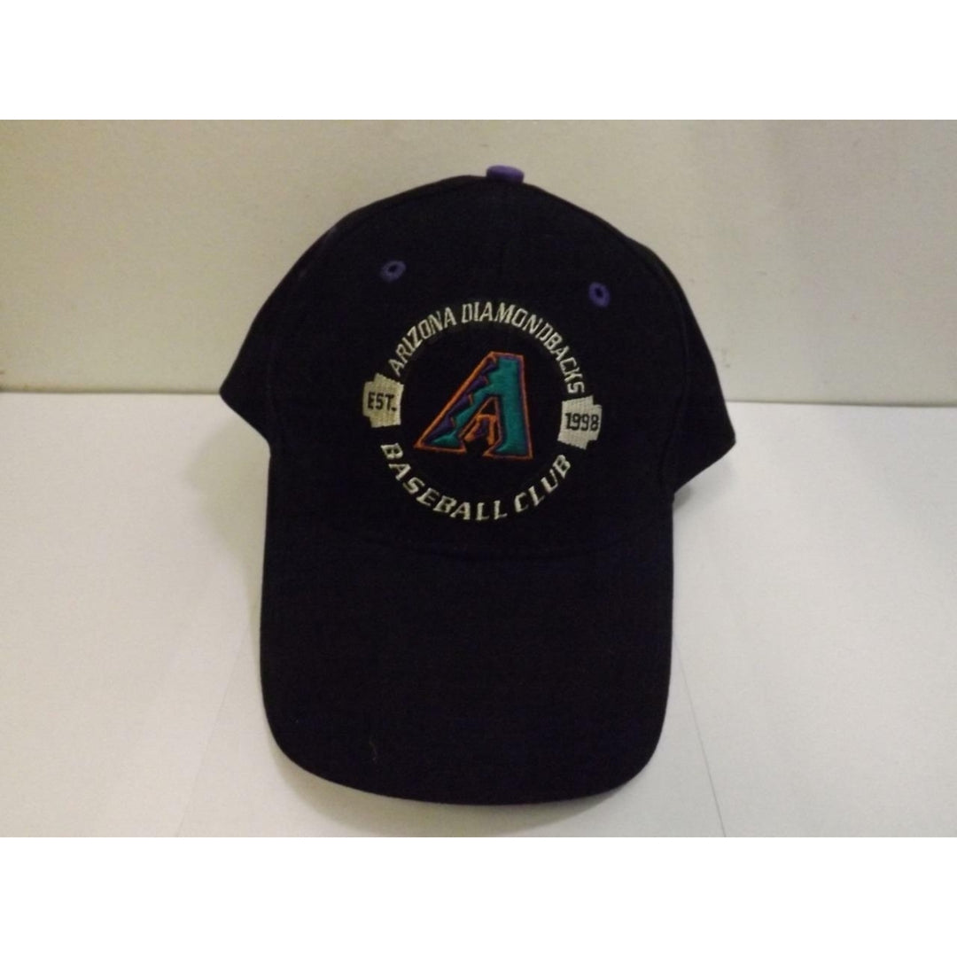 Arizona Diamondbacks Baseball Mens Adult Size OSFA Black Cap Hat Image 6