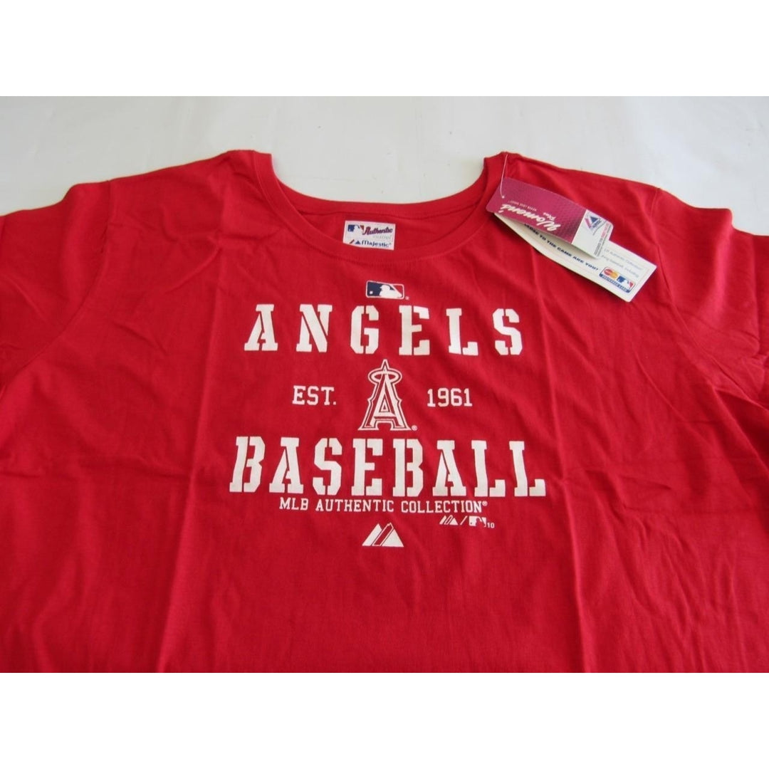 Anaheim Angels Womens Plus Size 4X Majestic Red Shirt Image 3
