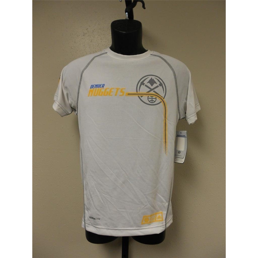 Denver Nuggets YOUTH Medium M (10-12) Adidas Compression Shirt Image 1