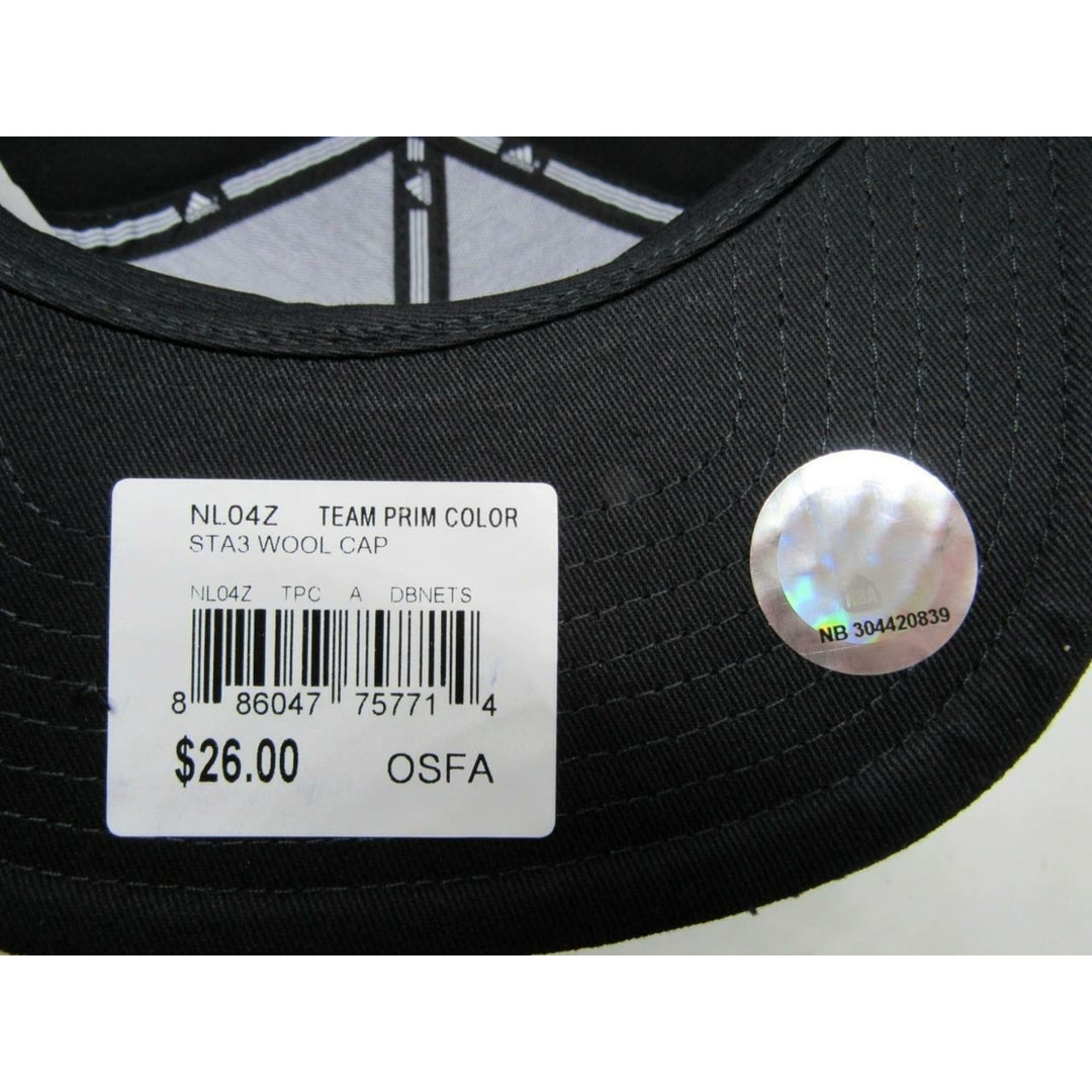 Brooklyn Nets Mens Size OSFA Adidas Snapback Flatbrim Hat 26 Image 3