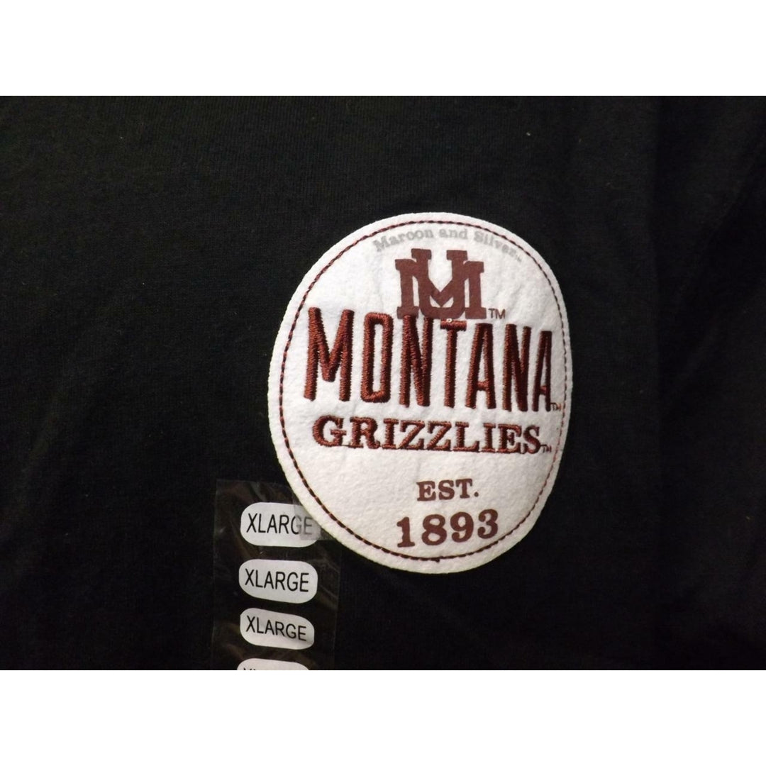 Montana Grizzlies Mens Size L Large Black Pullover 1/4 Zip Jacket 65 Image 4