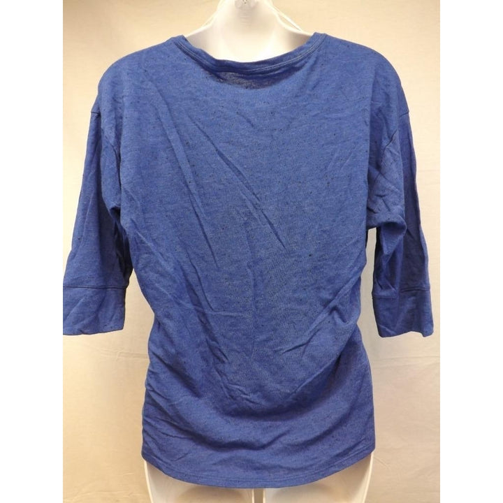 - York Knicks Womens Size S Small Blue Adidas V Neck Shirt Image 6