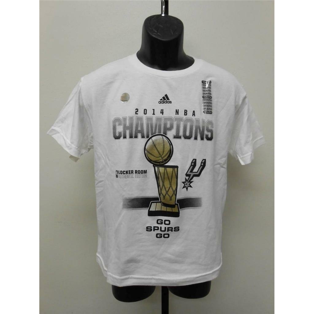 San Antonio Spurs Youth L Large 14/16 2014 Locker Room Championship Shirt Image 1