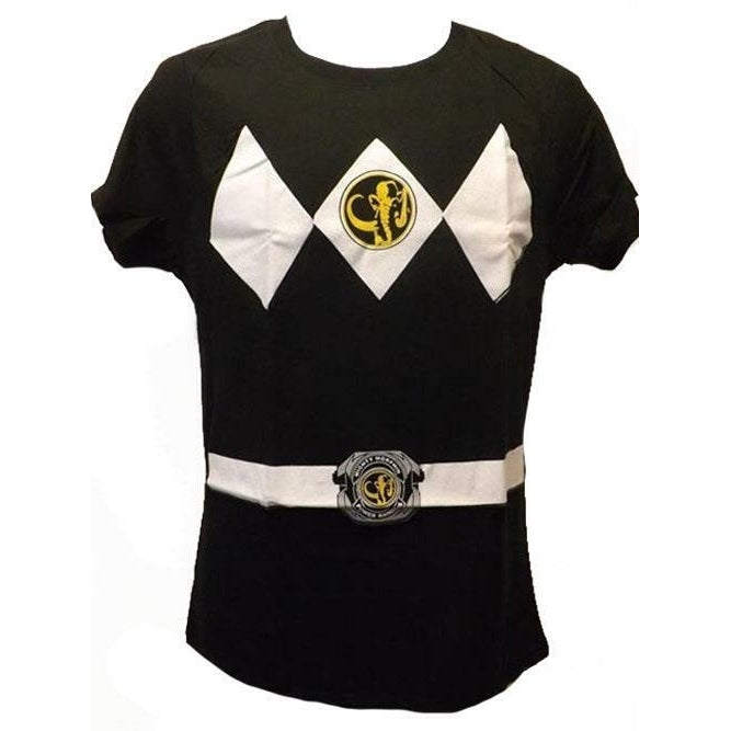 BLACK Mighty Morphin Power Rangers YOUTH Size XL XLarge Shirt Image 1