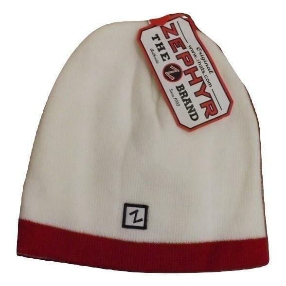 Omaha Nebraska Mavericks Mens Adult Size OSFA White Beanie Hat Image 2