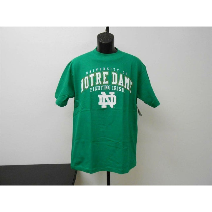 Notre Dame Fighting Irish Mens Size L Large Green Shirt Image 2