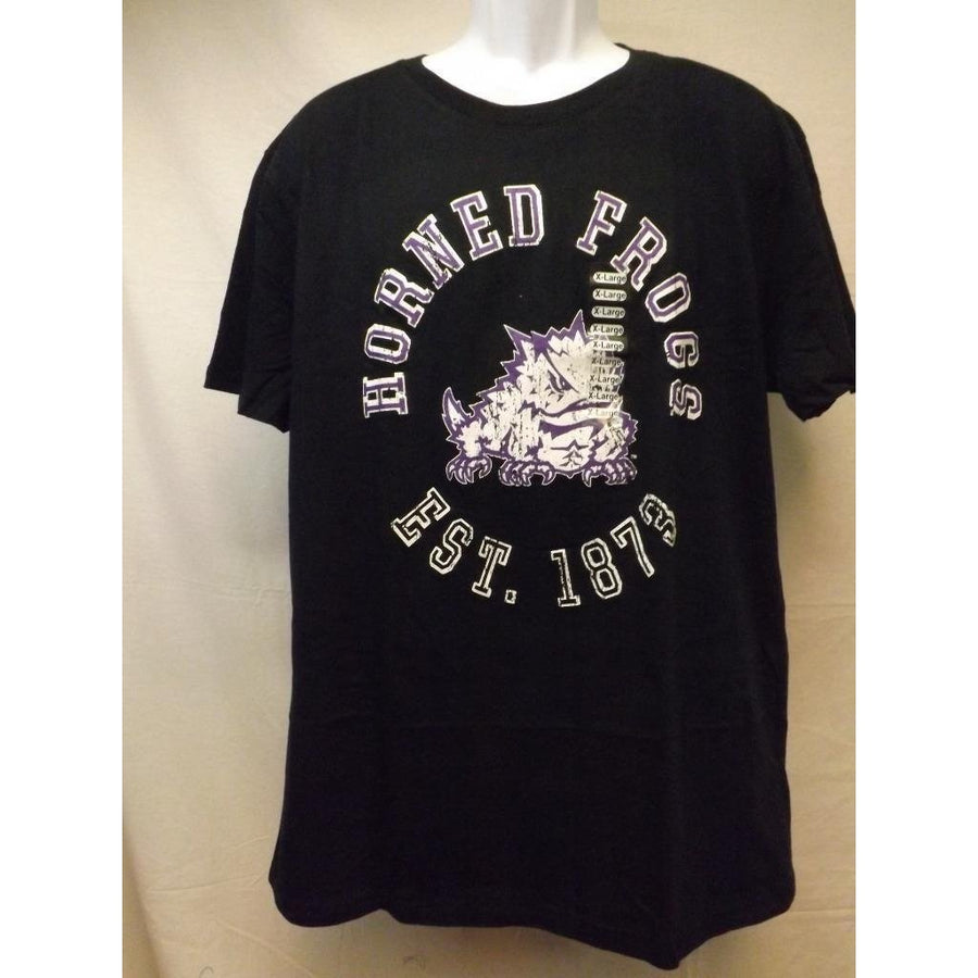 TCU Horned Frogs Adult Mens Size XL XLarge Black Shirt 20 Image 1