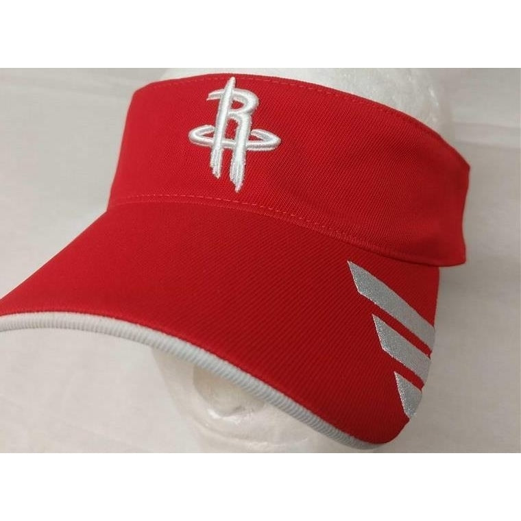 Houston Rockets Mens Adidas Red OSFA Golf Visor Hat Cap 17 Image 1