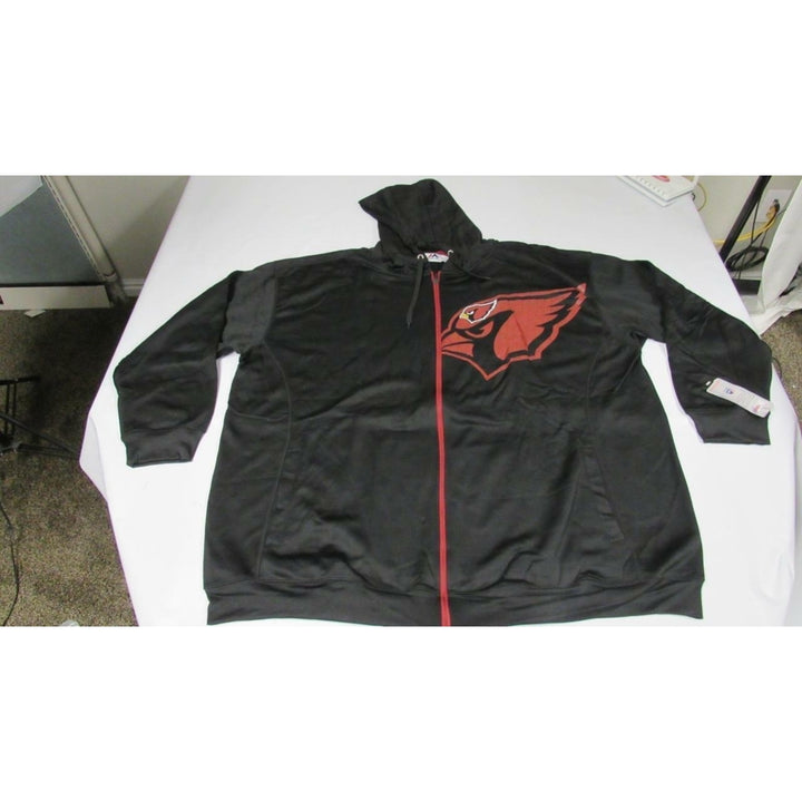 Arizona Cardinals Mens Size 5XL Black Majestic Polyester Jacket Hoodie Image 4