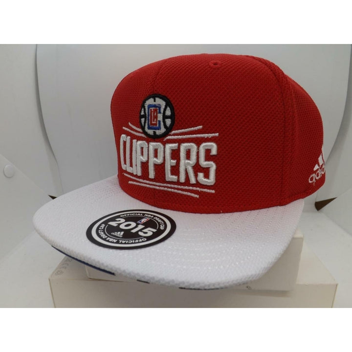 2015 Draft Day Los Angeles Clippers Mens Adidas OSFA Flatbrim Snapack Hat 28 Image 4