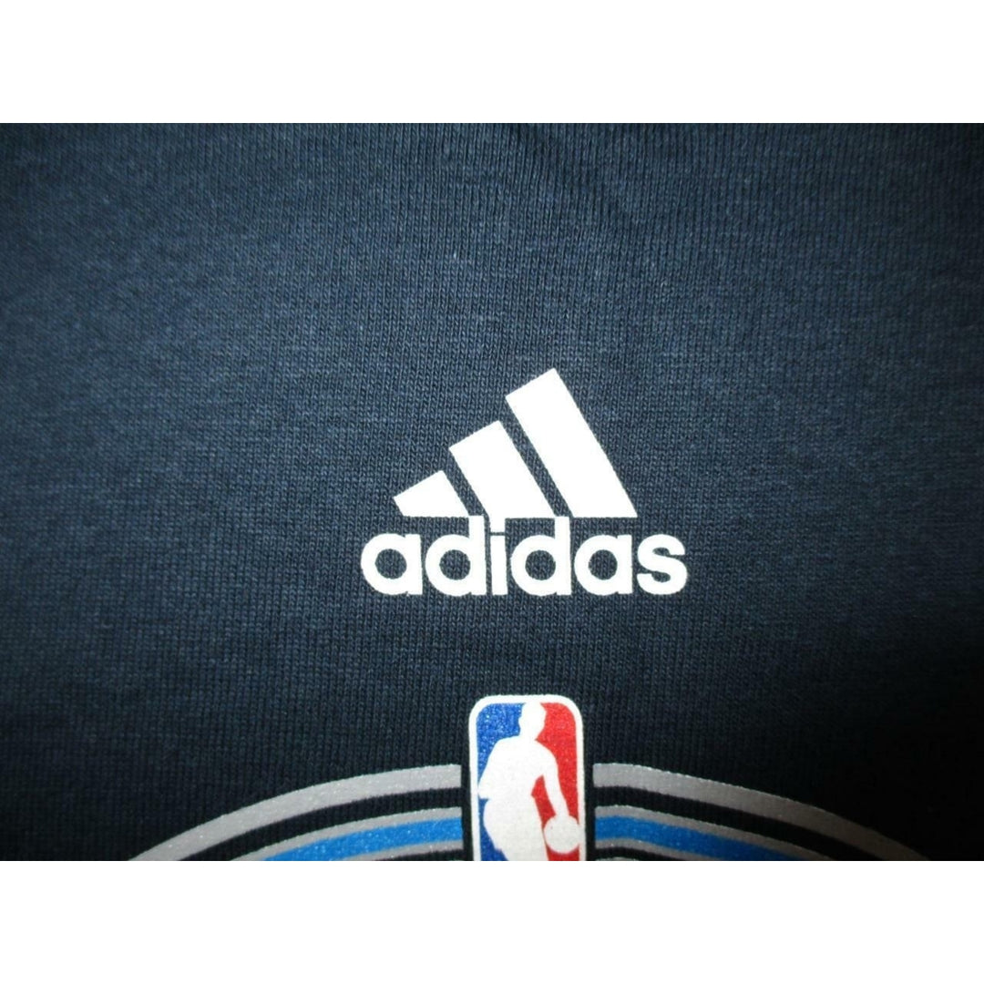 Dallas Mavericks MAVS YOUTH Medium M 10-12 Adidas Navy Blue Shirt Image 6